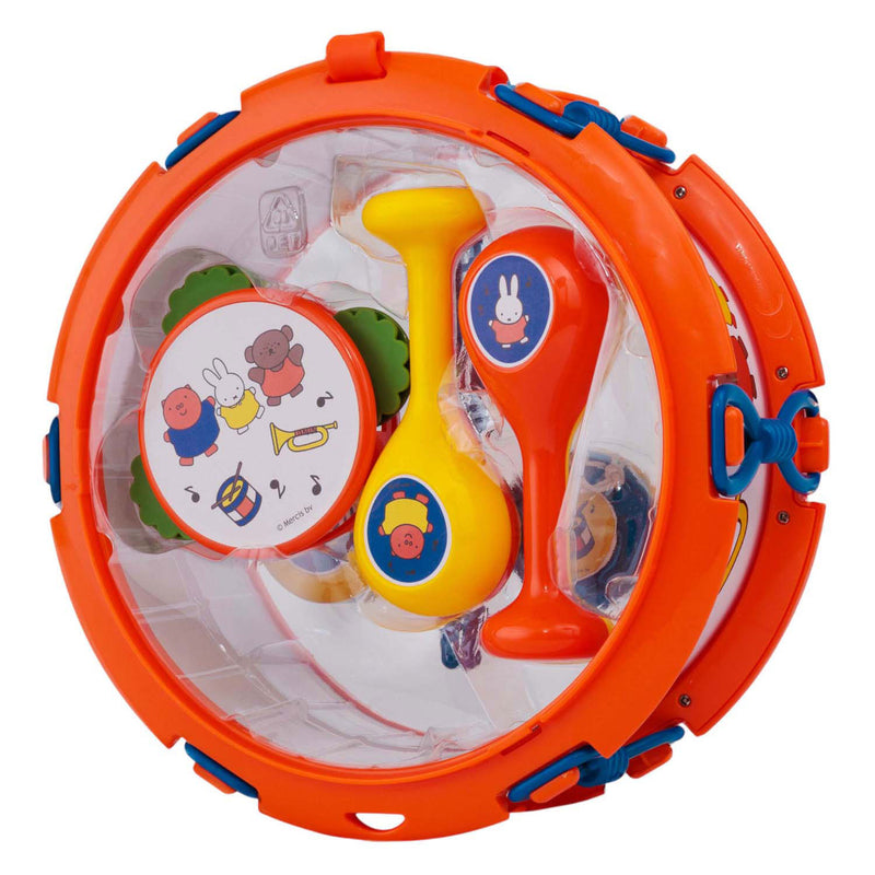 ギャラリービューアに画像をロードする, Rubo toys nijntje muziekset - tamboerijn - trommel - klappertjes - sambaballen - speelgoedinstrumenten