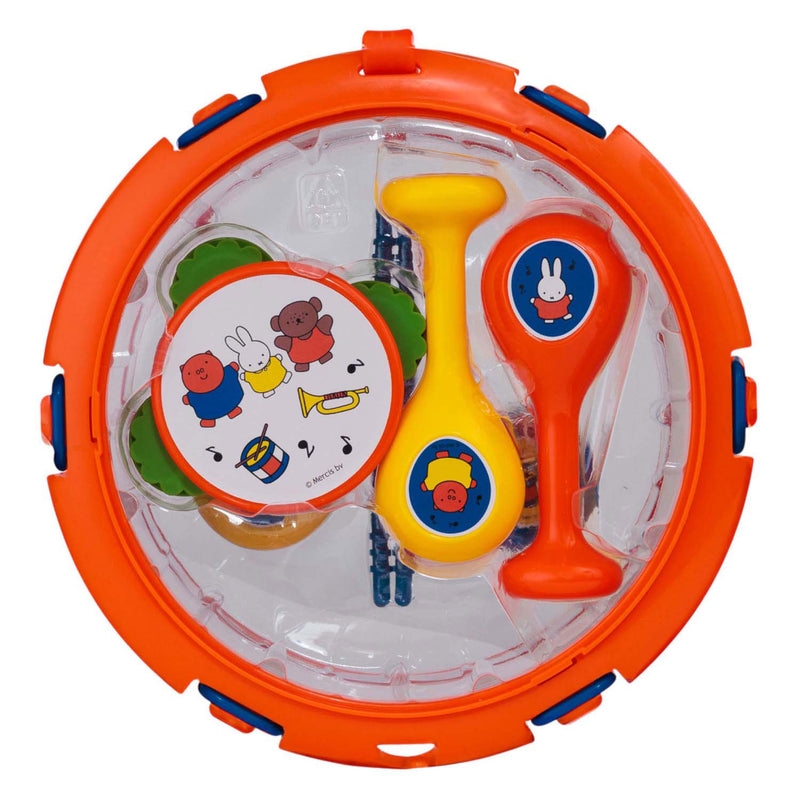 ギャラリービューアに画像をロードする, Rubo toys nijntje muziekset - tamboerijn - trommel - klappertjes - sambaballen - speelgoedinstrumenten