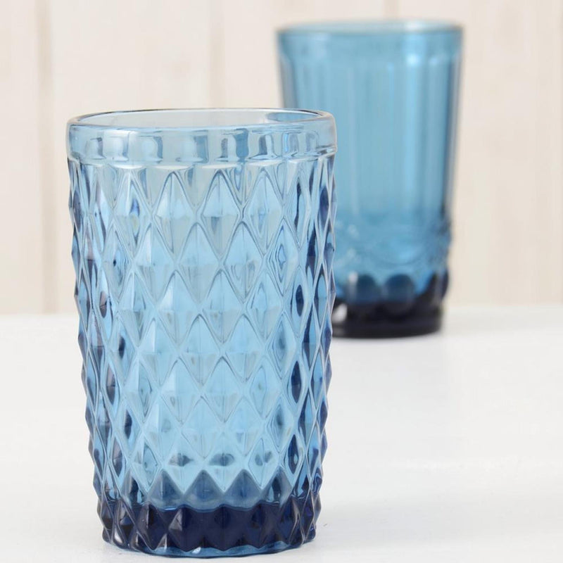 Laden Sie das Bild in Galerie -Viewer, Boltze home drinkglazen blauw h13cm doos a 6 st