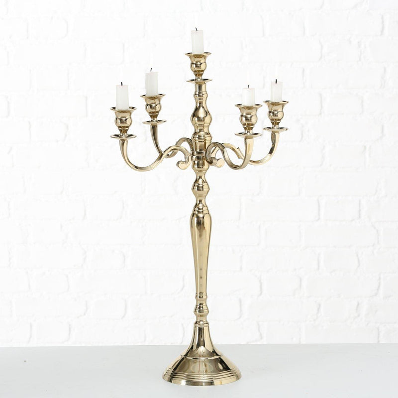 Afbeelding laden in galerijviewer, Boltze home kandelaar victoria goud 37x63cm