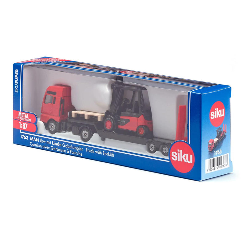 Load image into Gallery viewer, Siku man vrachtauto met heftruck 1763
