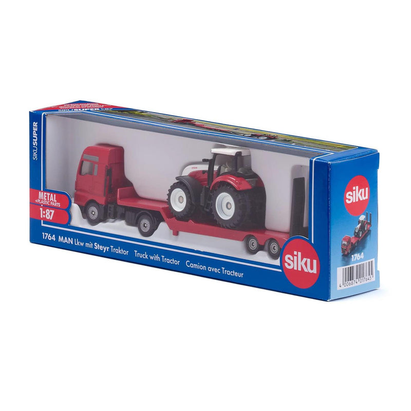 Afbeelding laden in galerijviewer, Siku man vrachtauto met steyr tractor 1764