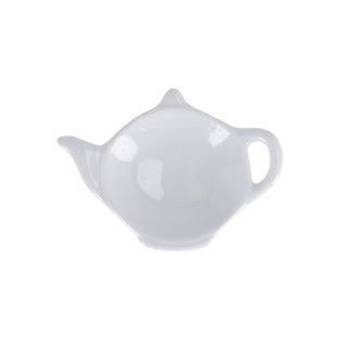 Afbeelding laden in galerijviewer, Theezakjeshouder theepot 12cm keramiek wit | 12 stuks