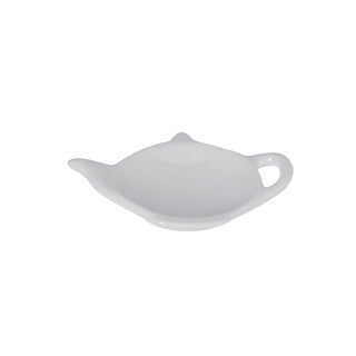 Afbeelding laden in galerijviewer, Theezakjeshouder theepot 12cm keramiek wit | 12 stuks