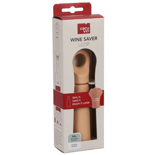 Afbeelding laden in galerijviewer, Vacu vin wine saver loop terra – vacuümpomp voor wijn – inclusief herbruikbare wijnstopper – 98% gerecycled kunststof – terra