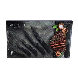 Load image into Gallery viewer, Michelino messenset 6-delig zwart | 2 stuks