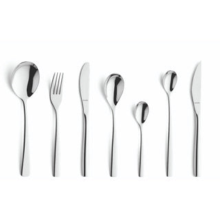 Afbeelding laden in galerijviewer, Amefa gaia all you need - 42-delige bestekset - voor 6 personen - zilverkleurig - rvs