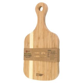 Load image into Gallery viewer, Abi bamboo snijplank paddle 38x19x2 cm