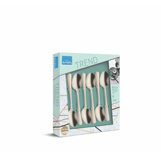 Load image into Gallery viewer, Amefa theelepels champagne 6 stuks