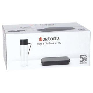 Afbeelding laden in galerijviewer, Brabantia breakset make take 2-delig dark grey