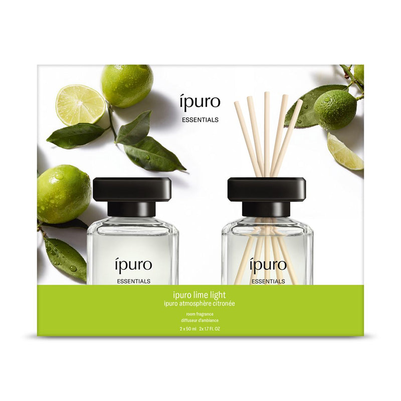 Afbeelding laden in galerijviewer, Ipuro geurdiffuser lime light 2 x 50 ml