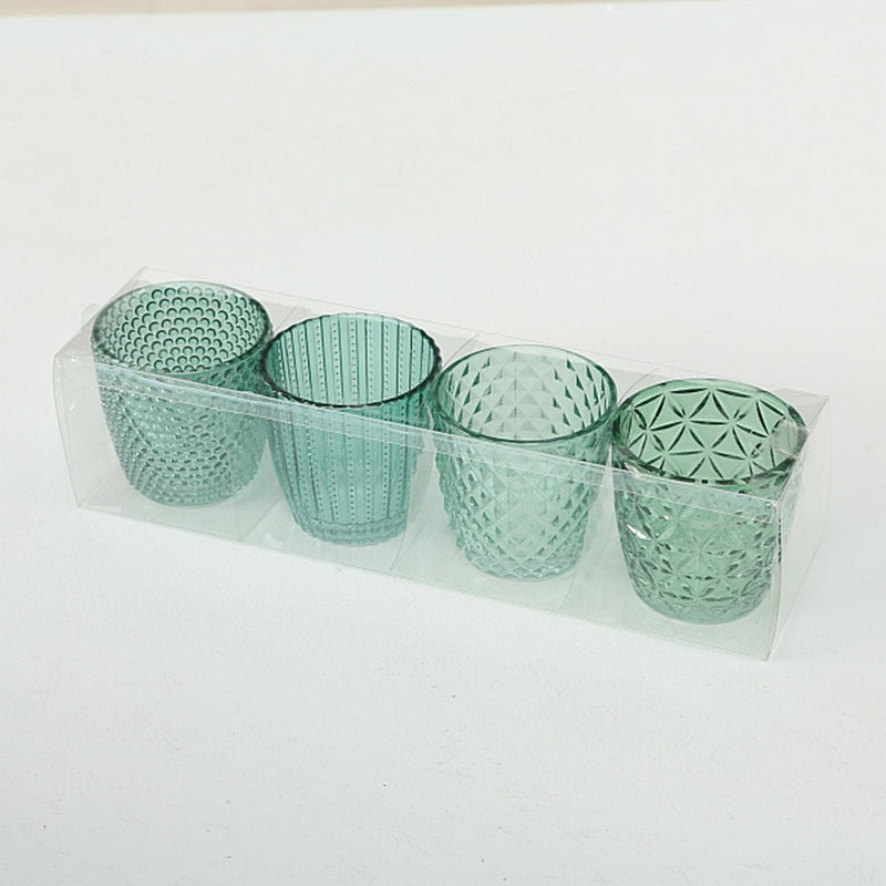 Laden Sie das Bild in Galerie -Viewer, Boltze home windlicht marilu h7,5cm glas set a 4