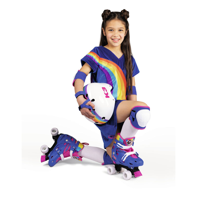 Afbeelding laden in galerijviewer, K3 rolschaatsen regenboog, maat 34-37