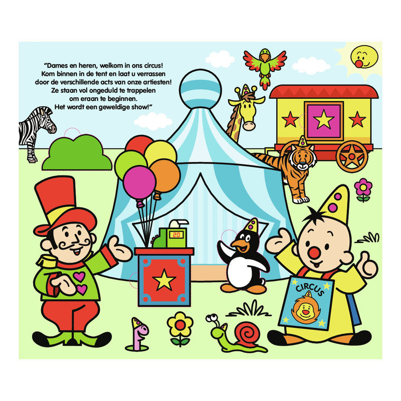 Cargue la imagen en el visor de la galería, Studio 100 bumba kartonboek met flapjes - in het circus
