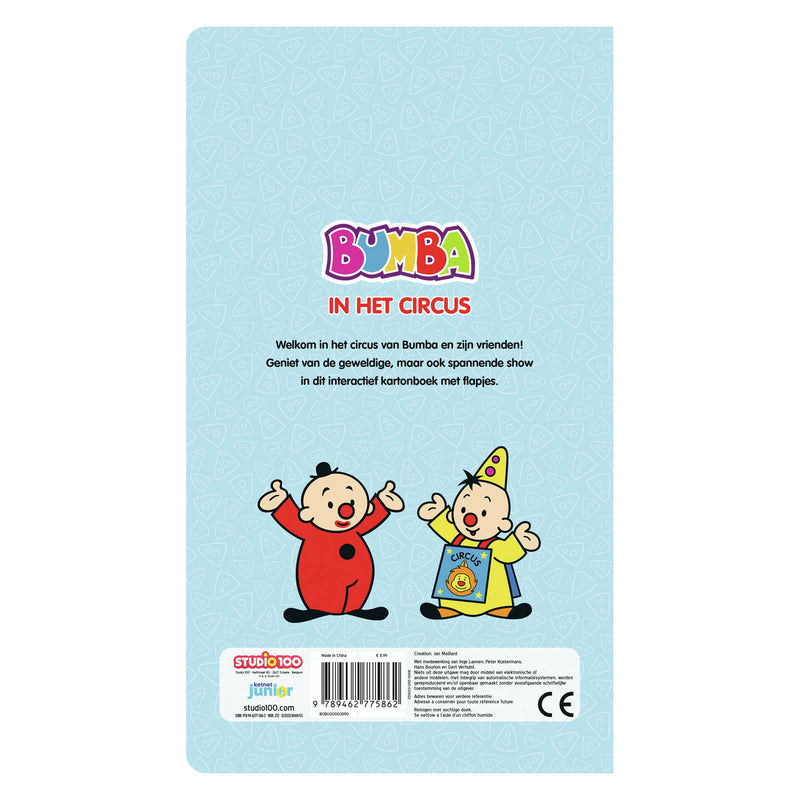 Cargue la imagen en el visor de la galería, Studio 100 bumba kartonboek met flapjes - in het circus