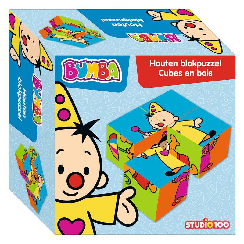 Load image into Gallery viewer, Bumba houten blokpuzzel, 4st.