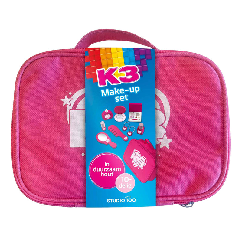 Afbeelding laden in galerijviewer, K3 houten make-up set - 10dlg.