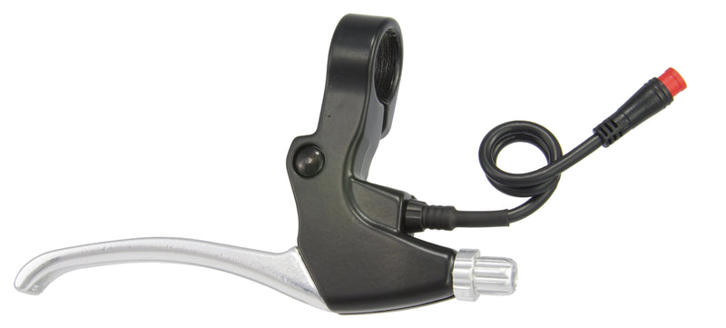 Load image into Gallery viewer, Saccon remhendel set voor e-bike met magnetische rem onderbrekings schakelaar. zwart zilver