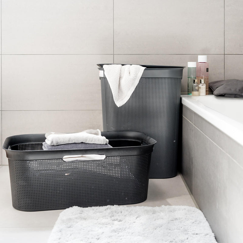 Load image into Gallery viewer, Rotho flexibele wasmand brisen 41 l antraciet