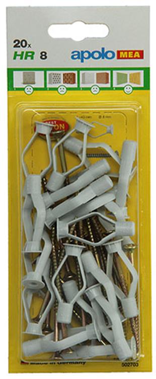 Afbeelding laden in galerijviewer, Celo 1015446 - 20 gipsplaatpluggen hr + sps 502703 8mm | 5 stuks