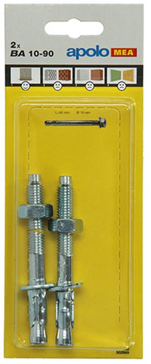 Afbeelding laden in galerijviewer, Celo 1015465 - 2 inslagankers ba 502669 10x92mm | 5 stuks