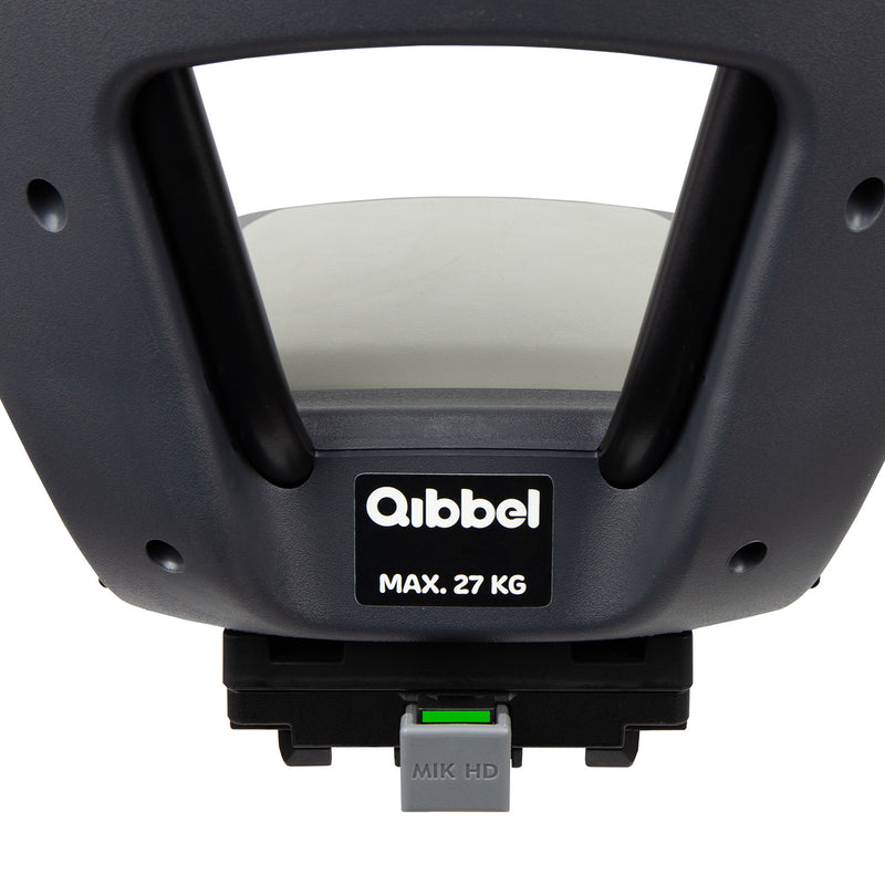 Load image into Gallery viewer, Qibbel achterzitje junior 6+ mik-hd bagagedrager grijs