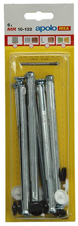 Afbeelding laden in galerijviewer, Celo 1015419 - 6 metaalraampluggen mr 502691 10x132mm | 5 stuks