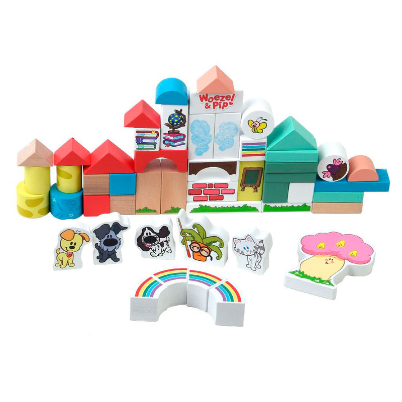 Load image into Gallery viewer, Rubo Toys Houten blokken En Pip 45 cm 50-delig