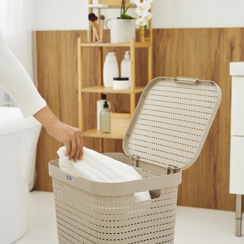 Load image into Gallery viewer, Rotho wasbox country 55l cappuccino