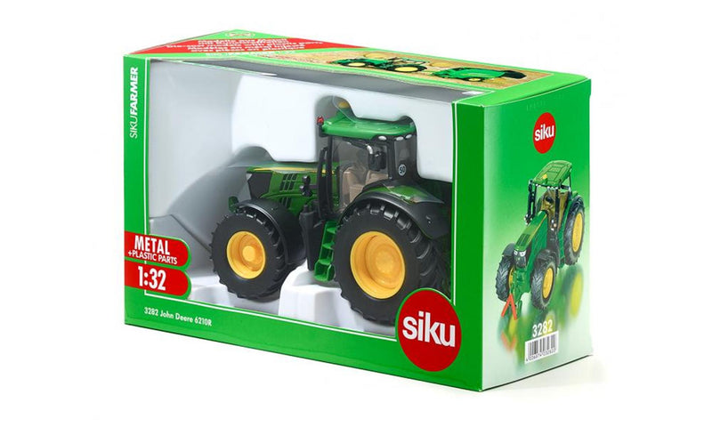 Afbeelding laden in galerijviewer, Siku 3282 john deere 6210r tractor 1:32 182x90x109mm