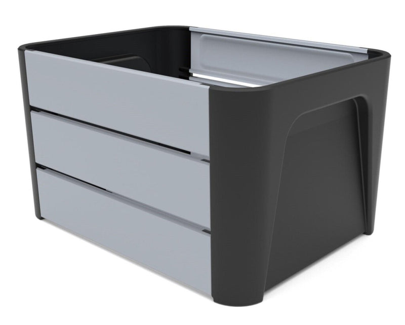 Load image into Gallery viewer, Basil mirage krat klik 'n krat zwart grijs 24l