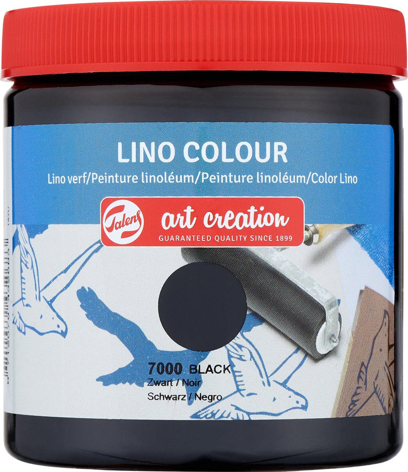 Afbeelding laden in galerijviewer, Talens art creation linoverf 250ml - zwart - linoleum - blockprint