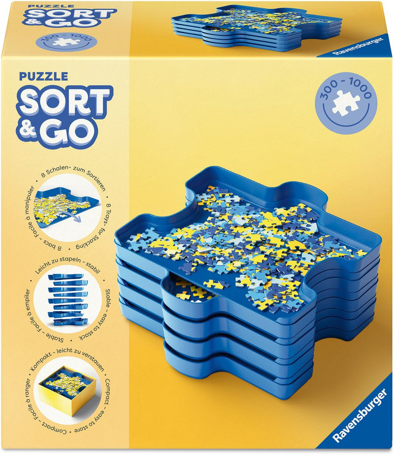 Afbeelding laden in galerijviewer, Ravensburger puzzle sort and go - puzzelsorteerder - 8st.