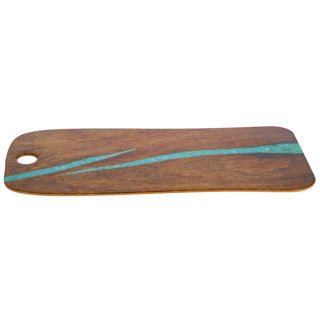 Chargez l'image dans la visionneuse de la galerie, No brand cheforward serveerplank 53 x 20 cm turq kersen | 2 stuks
