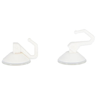 Afbeelding laden in galerijviewer, Metaltex haken met zuignap 2 stuks wit