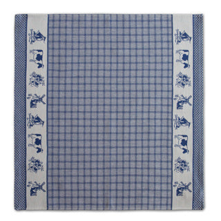 Chargez l'image dans la visionneuse de la galerie, Ddddd theedoek dutchie 60 x 65 blue | 6 stuks