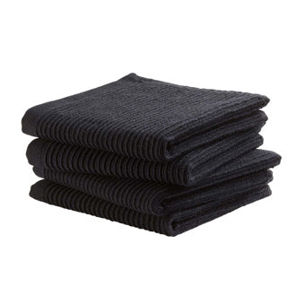 Afbeelding laden in galerijviewer, Ddddd vaatdoek basic black 30 x 30 cm set 4 | 2 stuks