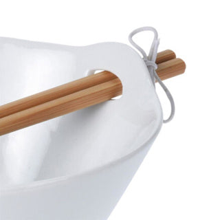 Load image into Gallery viewer, No brand schaal met eetstokjes porselein | 3 stuks