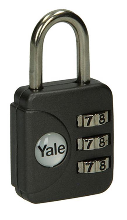 Afbeelding laden in galerijviewer, Yale 1018566 - bagage-cijferhangslot grijs yp1 28 121 1g 28mm | 6 stuks