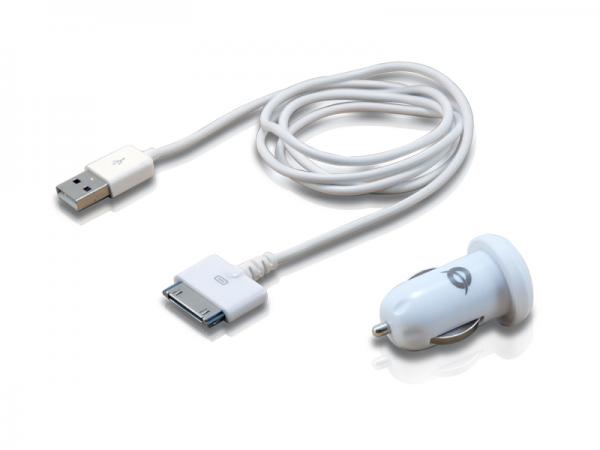 Load image into Gallery viewer, Conceptronic cusbcar2aset apple cable with car tablet charger, 2a