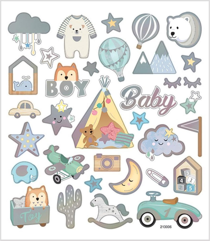 ギャラリービューアに画像をロードする, Creativ company stickers baby boy, 1 vel