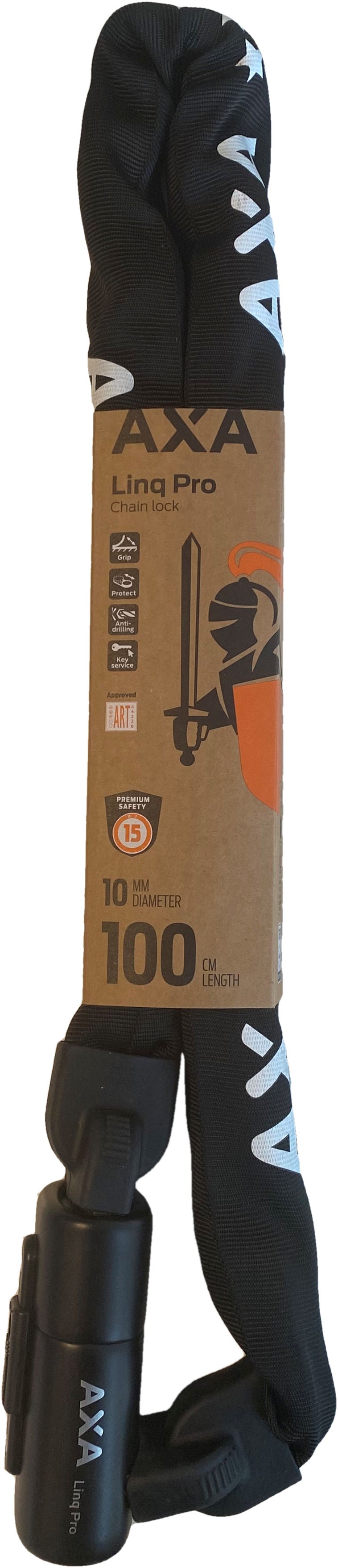 Load image into Gallery viewer, Axa kettingslot linq pro art 2 - 100-10 - zwart