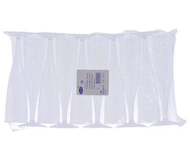 Load image into Gallery viewer, Duni champagneglazen crystallo plastic 10 stuks | 5 stuks