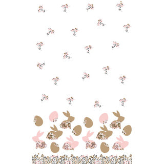 Laden Sie das Bild in Galerie -Viewer, Duni paas tafellaken blooming bunnies 138x220 cm | 2 stuks