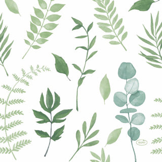 Afbeelding laden in galerijviewer, Duni servetten greenery 33x33 cm | 12 stuks