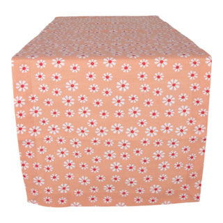 ギャラリービューアに画像をロードする, Daisy flowers tafelloper oranje 50x140 cm | 3 stuks