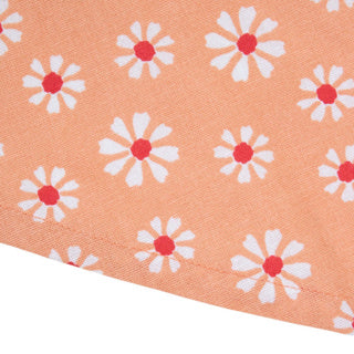 ギャラリービューアに画像をロードする, Daisy flowers tafelkleed textiel oranje rond 160cm