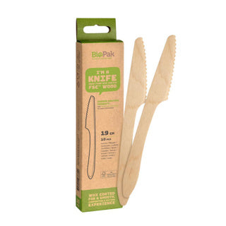 Load image into Gallery viewer, Duni messen 10 stuks hout | 6 stuks