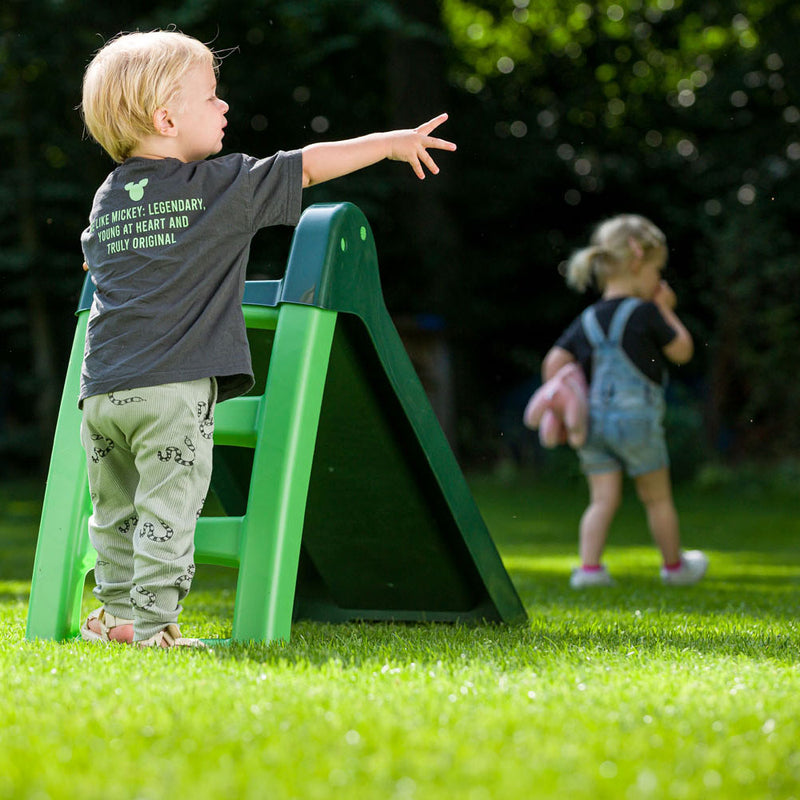 Load image into Gallery viewer, Swingking glijbaan met trap groen