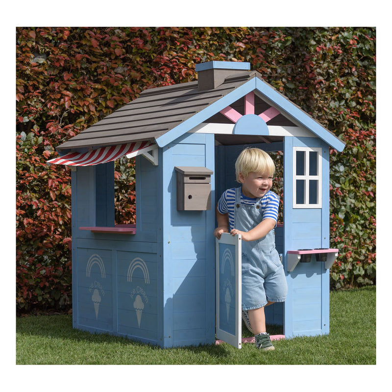 Load image into Gallery viewer, Swingking houten speelhuisje icecream